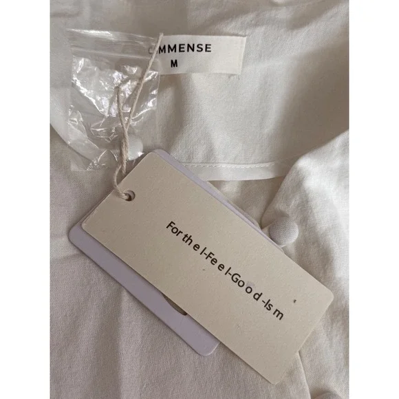 Commense Pure Cotton Ruffle Decor Shorts Set off white size M - Picture 5 of 5